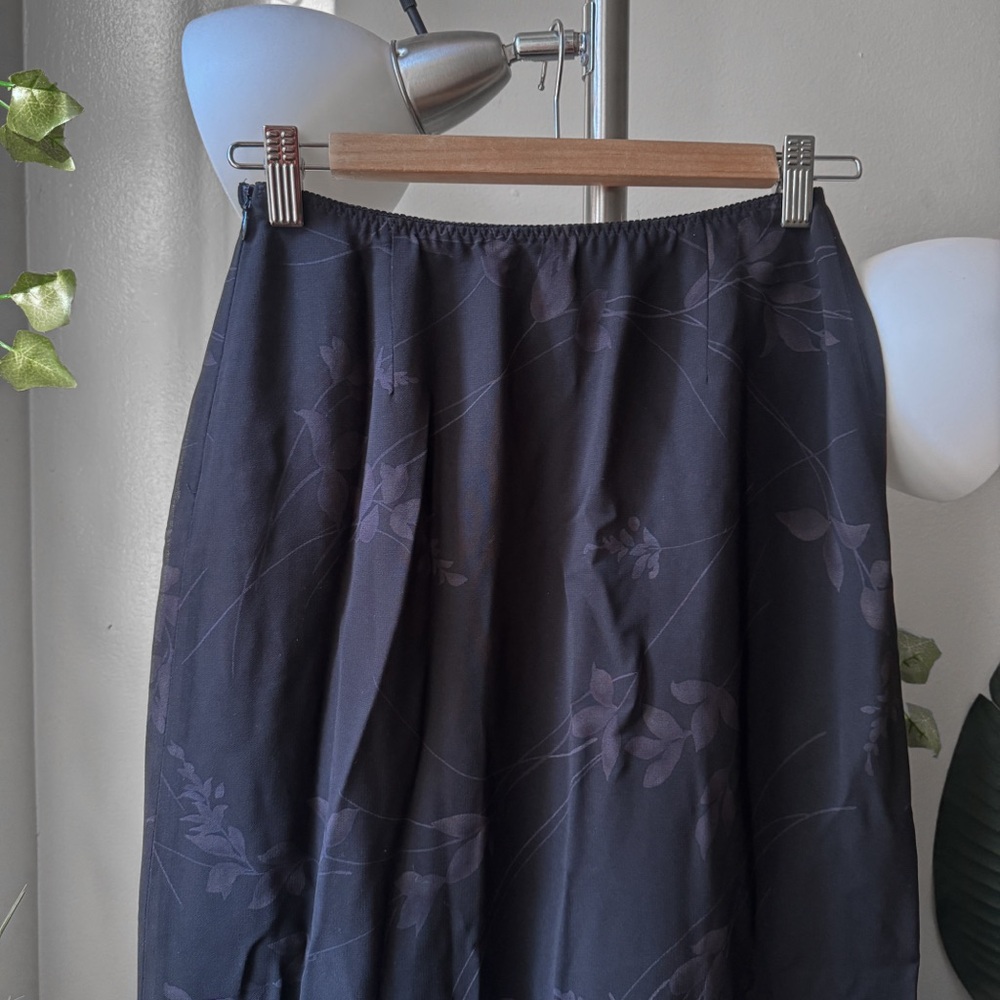 Vintage Floral Midi Skirt